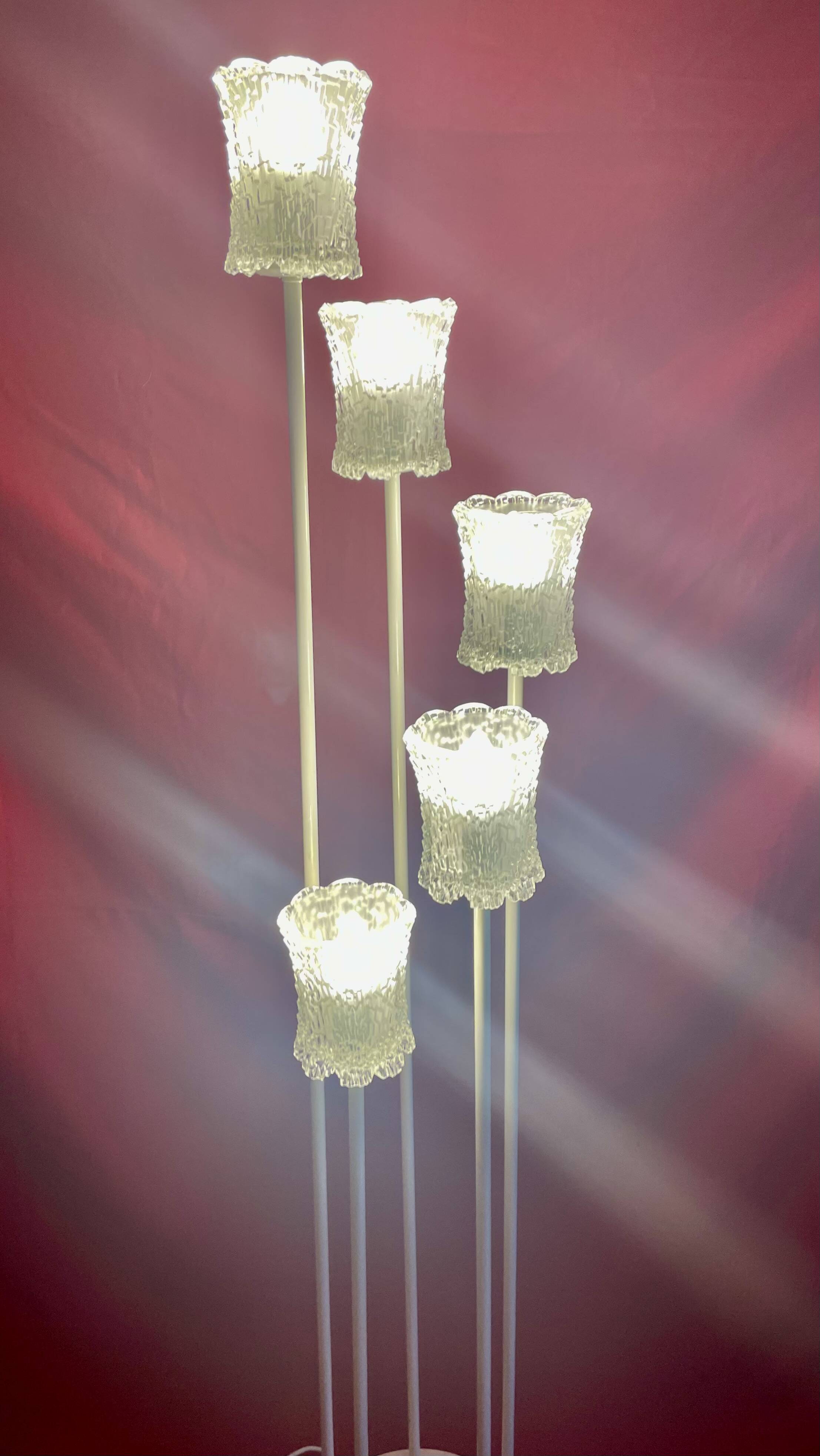 Scandinavian vintage staircase floor lamp, 67/70s