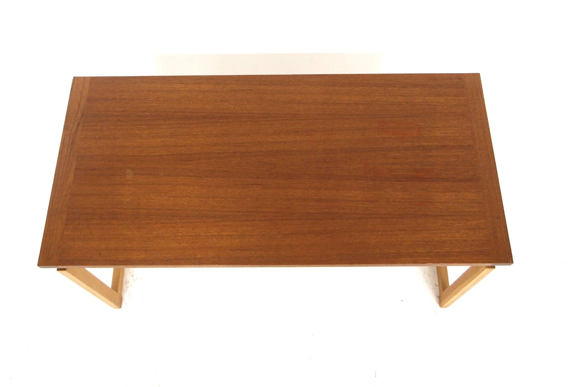 Scandinavian teak and oak coffee table, Sweden, 1960