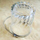 Former cut glass glass bucket & inox