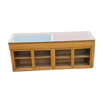 Meuble ancien vitrine de magasin