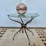 Table basse art deco en fer forge atelier rene prou