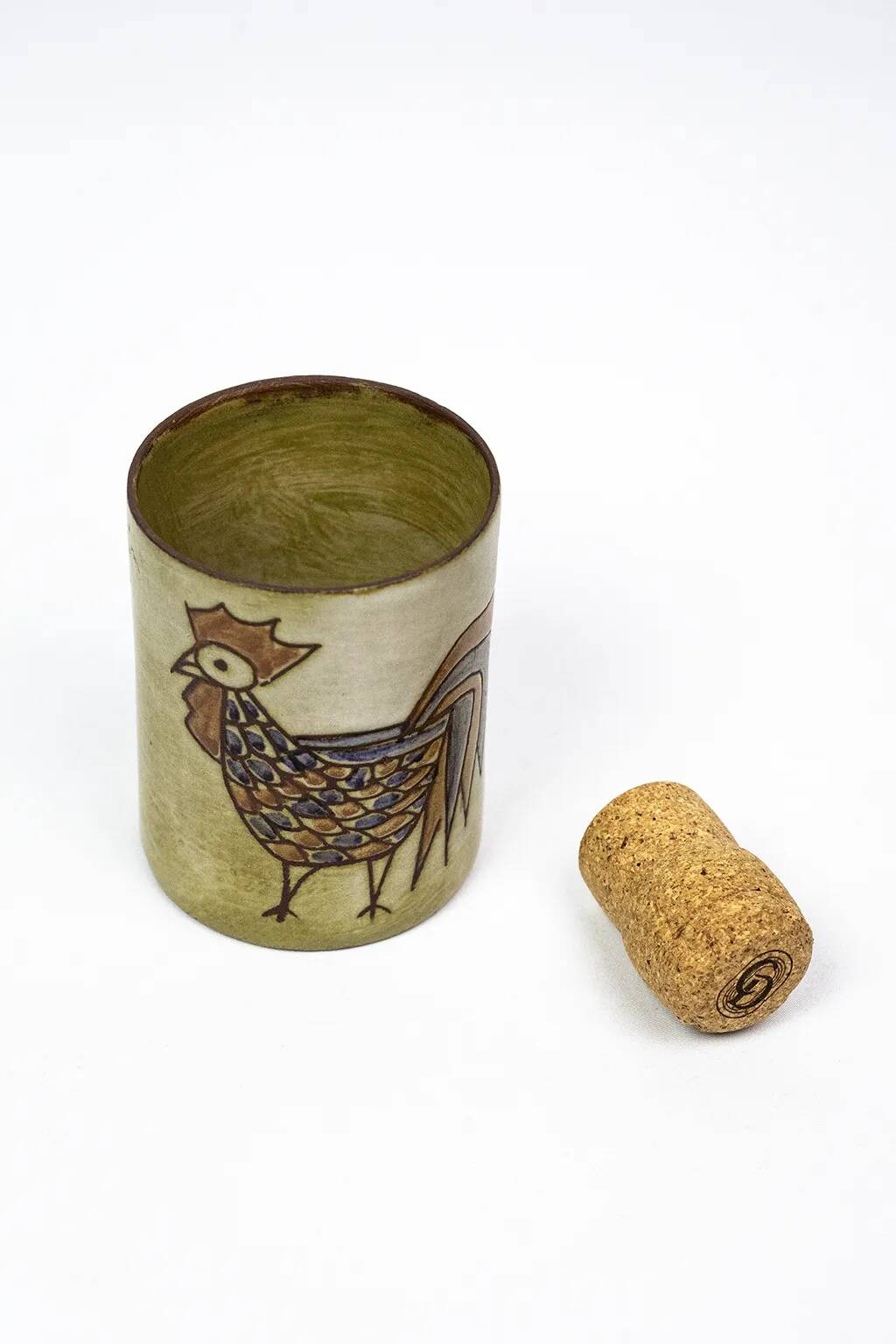 Stylised rooster pencil holder — Olivier Pettit — France, 1950s-1970s