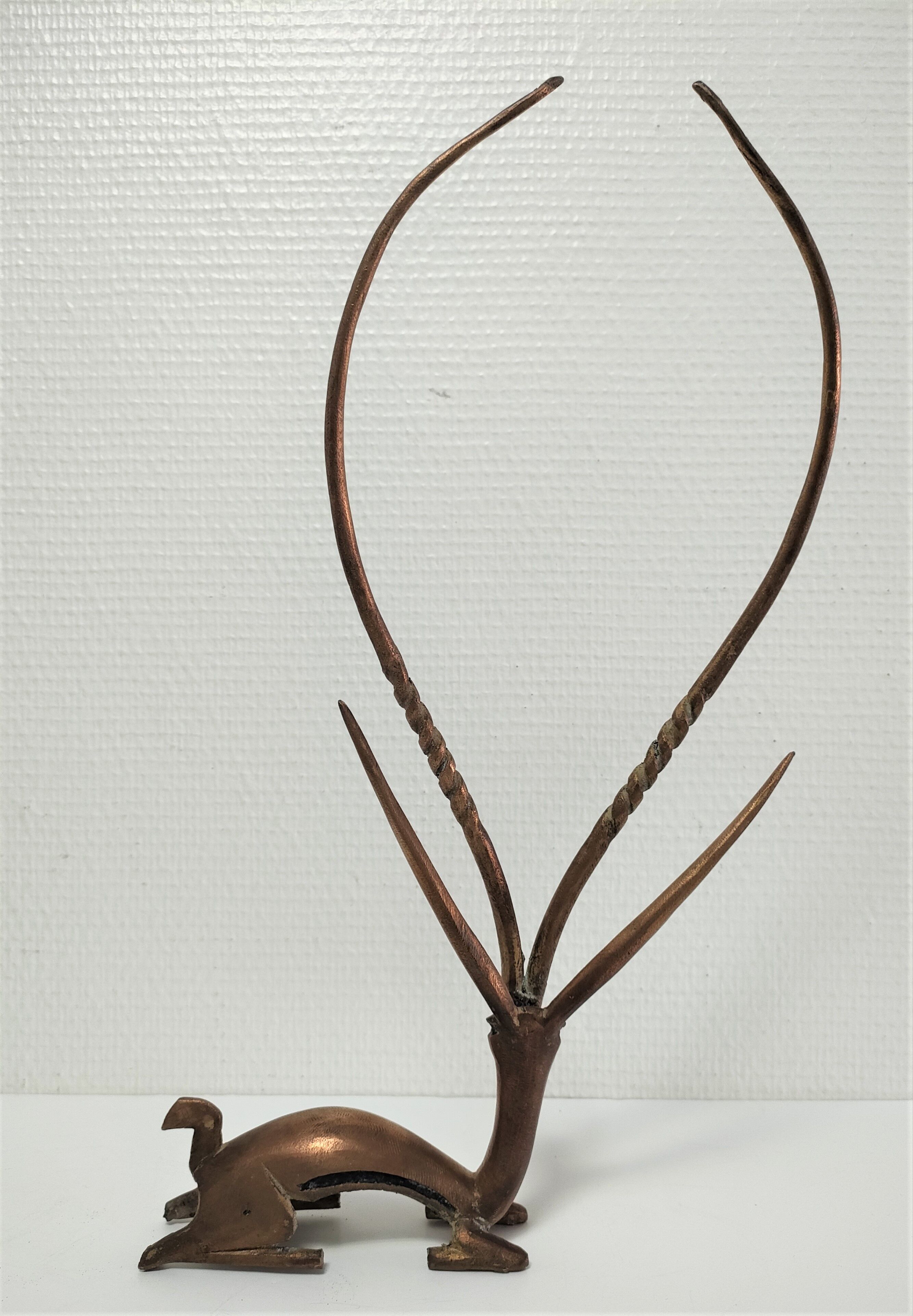 Gazelle antelope brass