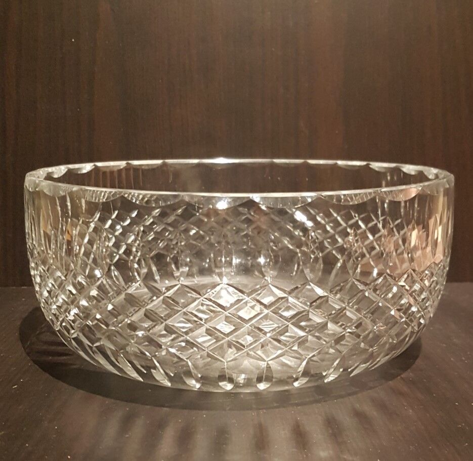 Saint Louis crystal centerpiece bowl