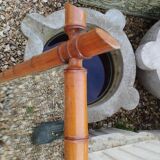 Miroir ancien en bambou vintage
