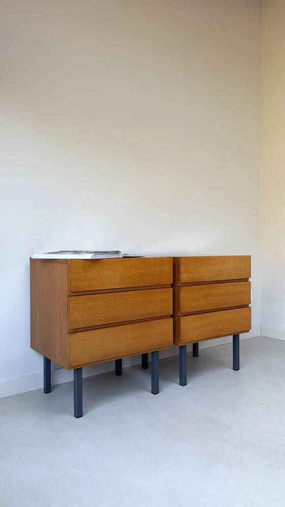 Vintage wooden bedside table
