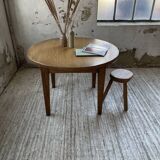 1950s round oak table