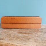 Burl wood box for playing cards