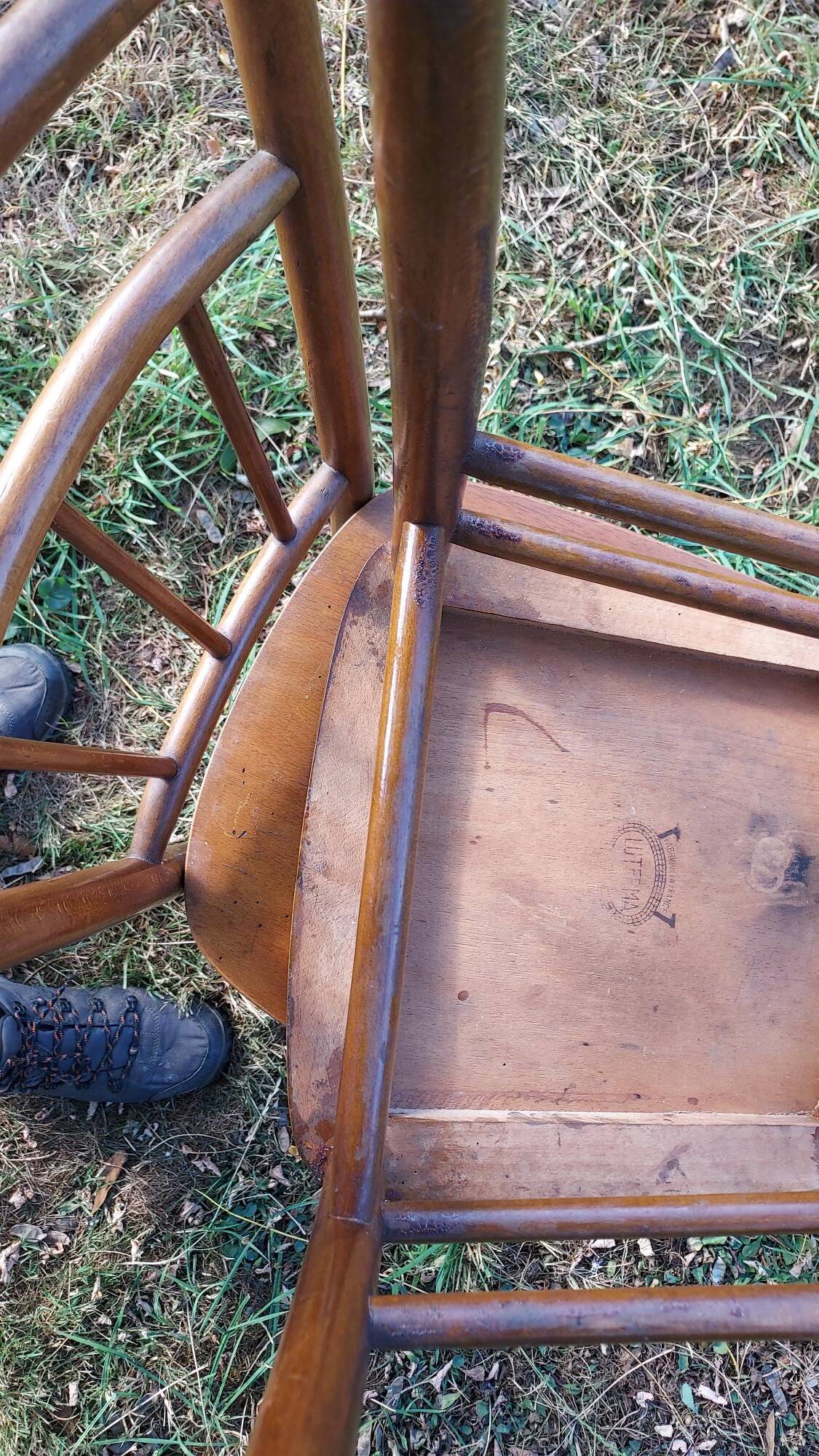 Set of four vintage bistro chairs