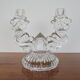 Chandelier en verre du milieu du siècle / bohême, années 1960