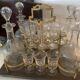 Complete liquor cellar Napoleon III Marquetry boulle Antique box
