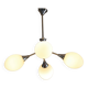 Lustre spoutnik metal & opalines