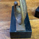 Bookends in bronze and marble