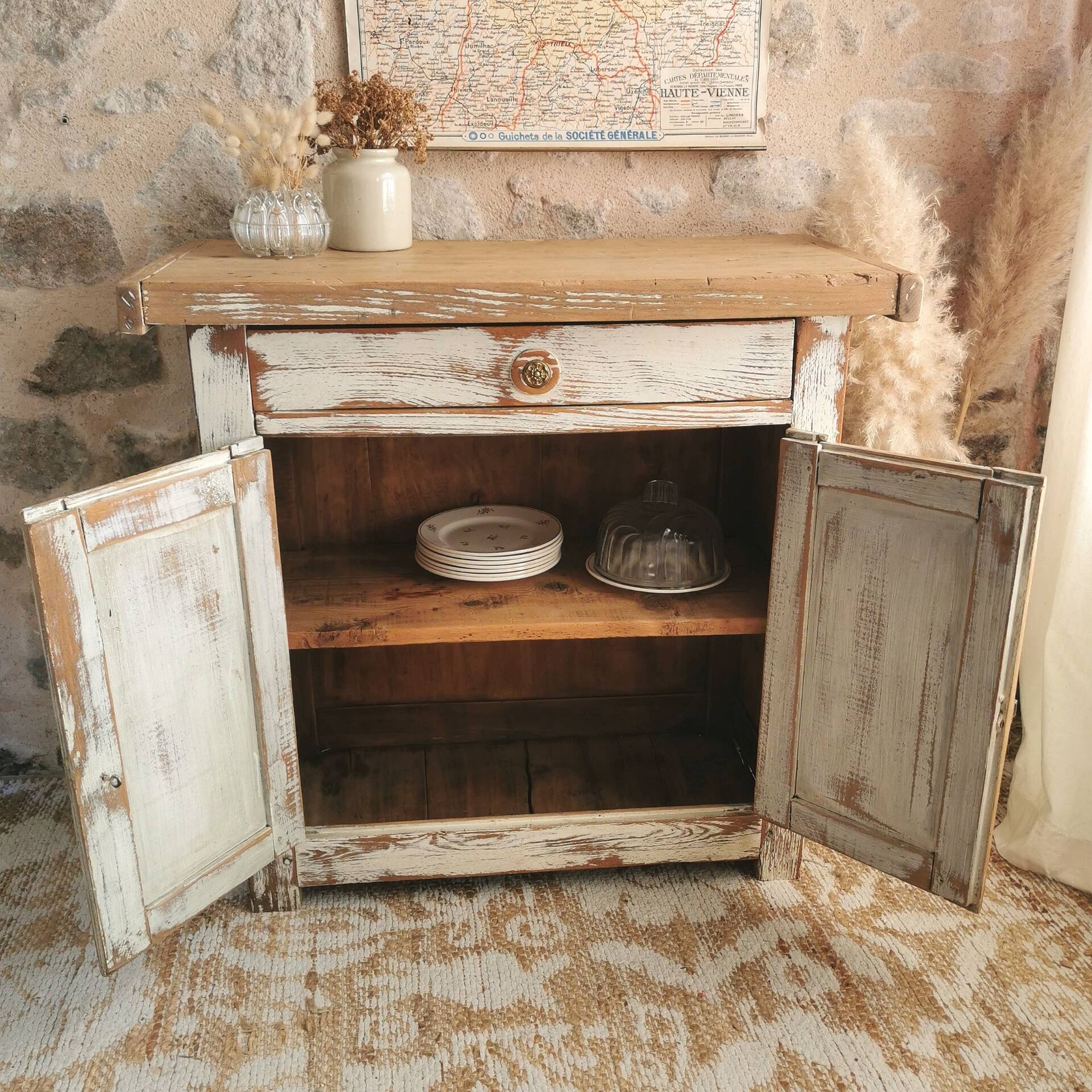 Petit établi, meuble de métier ancien
