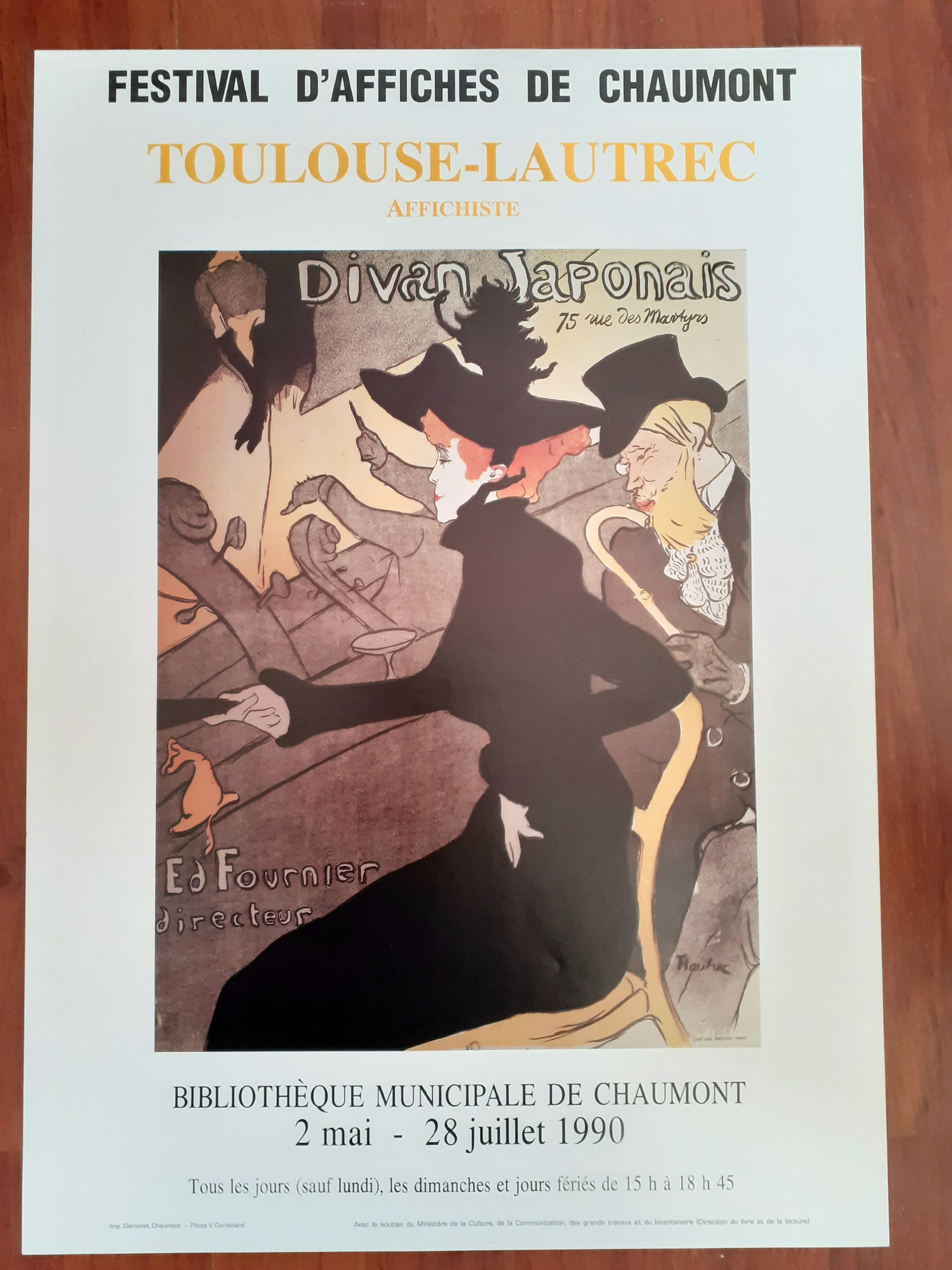 Poster festival posters of Chaumont Toulouse Lautrec