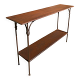 Handcrafted wrought iron console table