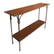 Handcrafted wrought iron console table