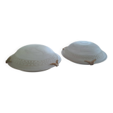 Set of 2 vintage wall/ceiling lights