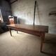 Table, old wooden kneading trough.