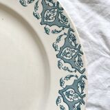 Round ironstone dish Rhodes, Longwy