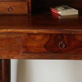 Antique solid walnut gadin desk