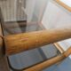 Glass and rattan table