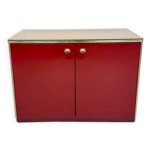 buffet laqué rouge -