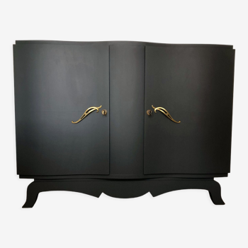 Art Deco sideboard revisited in matt black