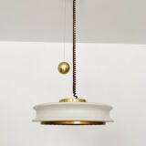 1 of 3 Awesome Adjustable Orion Glass Pendant Lamps from Staff