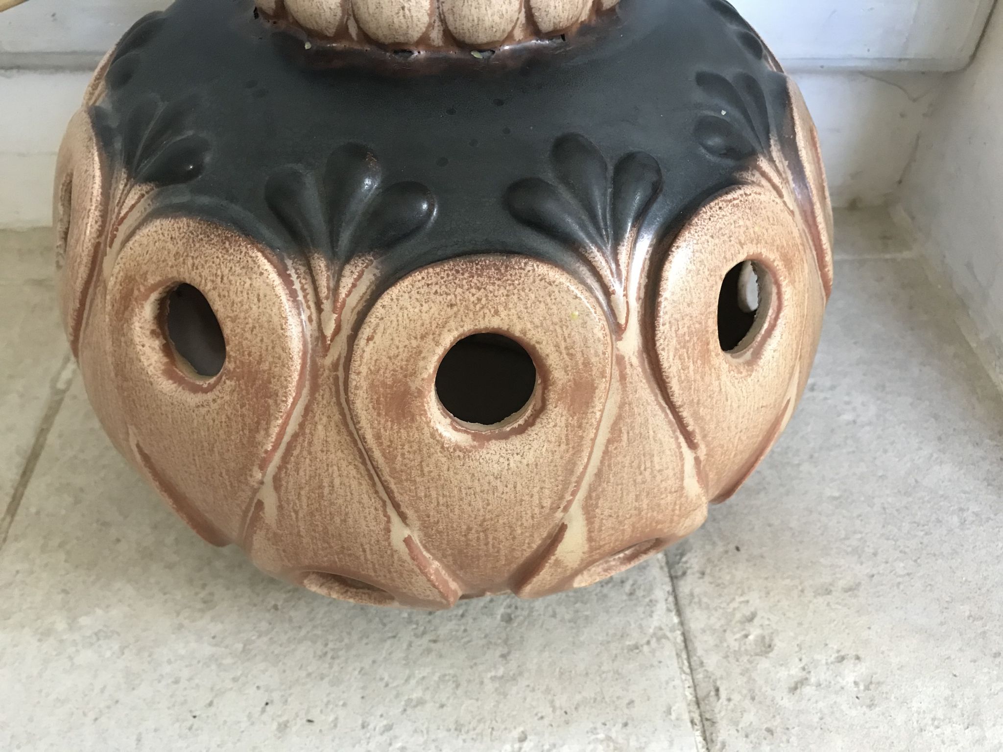 Lampe en céramique West Germany vintage