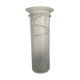 Vintage frosted glass vase 70s