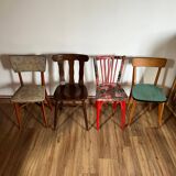 Set of 4 mismatched chairs