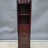 Vintage colonial column bookcase
