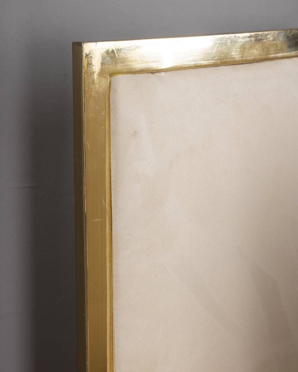Set of 6 Vintage 1970s Chairs in Gold-Plated Brass, Designed by Renato Zevi