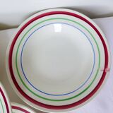 5 vintage porcelain soup plates