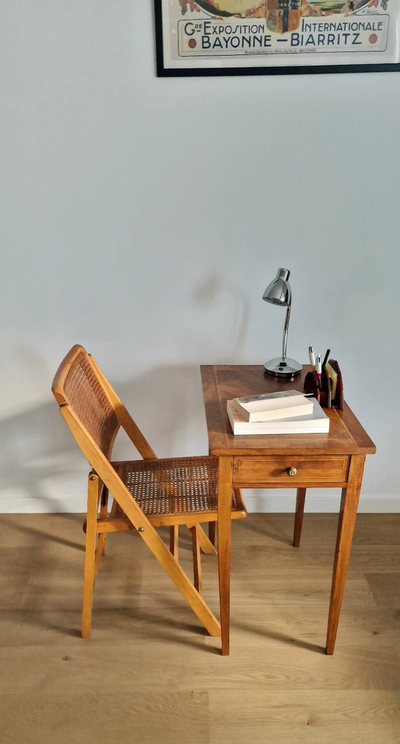 Cannage folding chair 1970