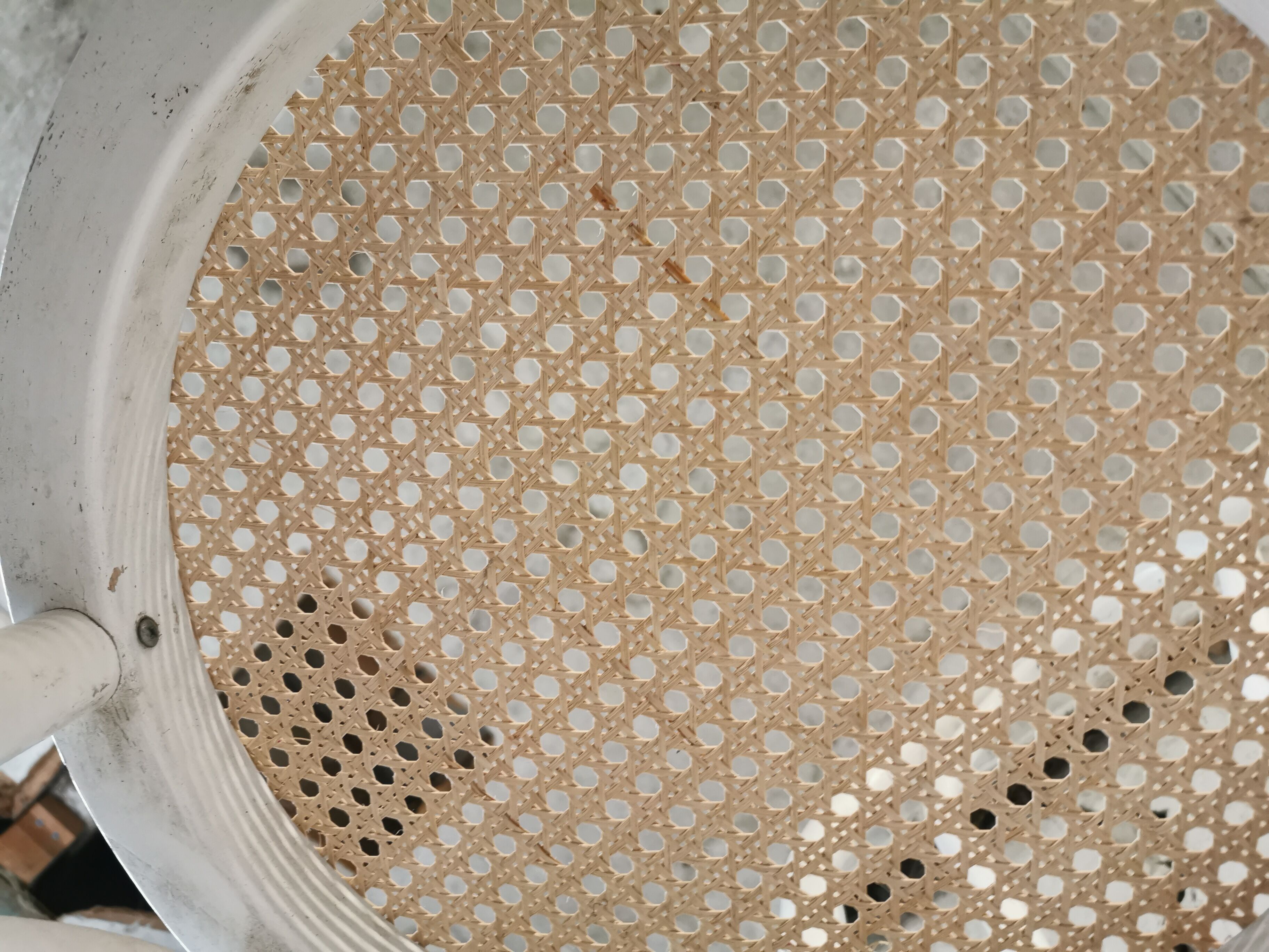 Suite of 6 canned bistro chairs