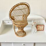 Pair of vintage doll armchairs