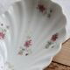 Vintage porcelain shell dish – Polychrome floral decoration