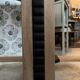 Esmée Art Deco side table, wood, black and grey