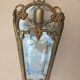 Bronze lantern of Louis XVI style working order - engraved glasses