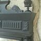 Trumeau mirror in blackened wood 19th