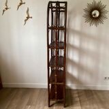 Vintage bamboo shelf and dare