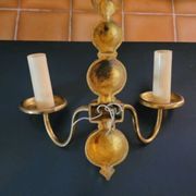 Paire d'appliques en laiton
