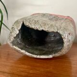 Glazed terracotta vase