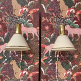 Pair of modular wall lights Scandinavian design 1960.