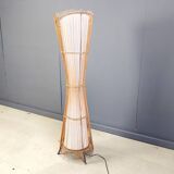 Vintage italian bamboo floor lamp, 1960s