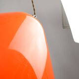 Mid-Century Orange Pendant Lamp from Guzzini, 1960s