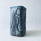 Square vase abstract decor
