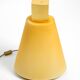 Large 1990s postmodern design floor or table lamp made of colored glass